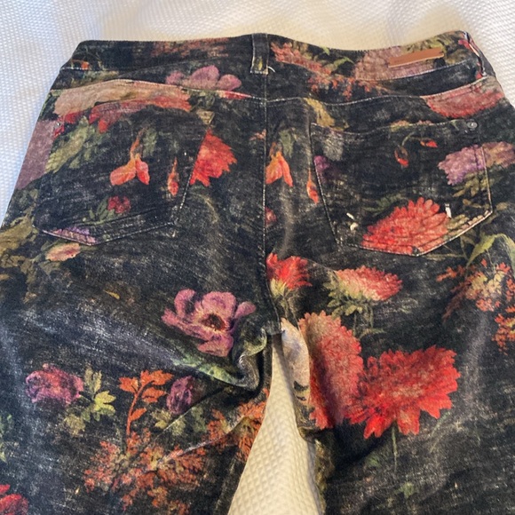 Anthropologie Pilcro Velvet Floral Jeans Pants Size 28 - Picture 7 of 7